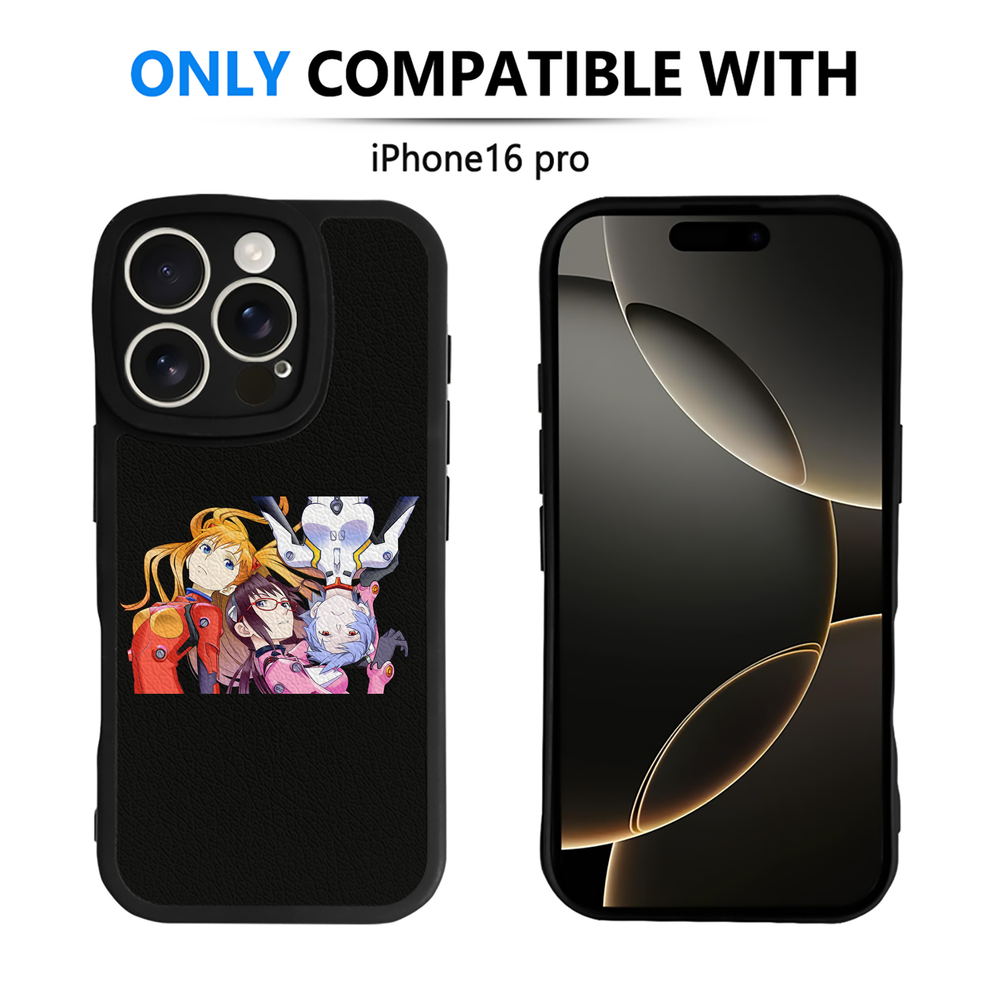 （画像用） EVA 新世紀エヴァンゲリオン 【iPhone 16シリーズ対応】シリコンスマホケース（レザー調） 材質：シリコン